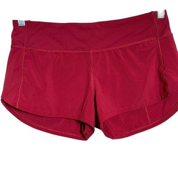 Lululemon Red / Chianti Speed Up Short, Women's Size 6 - Picture 1 of 6